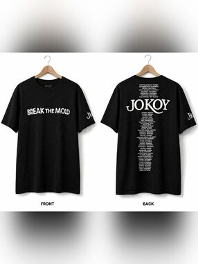 Jo Koy Break The Mold World Tour‎ Graphic T-Shirt Mens Black Short Sleeve Tee